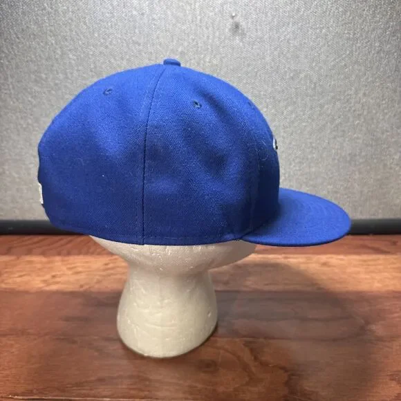 Toronto Blue Jays Hat Cap Fitted 7 3/4 Blue New Era MLB Baseball USA Made - Picture 4 of 7